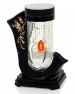 Znicz SOLARNY WSTĘGA z różą - obrazek 3