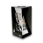 Znicz solarny latarnia SOLARIS METAL 23 cm Silver