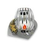 Znicz solarny Metal Lux SOLARIS silver