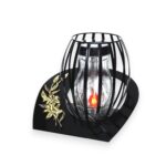 Znicz solarny Metal Lux SOLARIS black