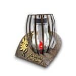 Znicz solarny Metal Lux SOLARIS brown-gold