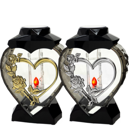 Znicz solarny Serce Lux dzień i noc SOLARIS LED