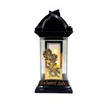 Znicz szklany kapliczka 32 cm „Kochanej Babci” – róża 3D, ramka złota lub CHROM, LED - obrazek 3