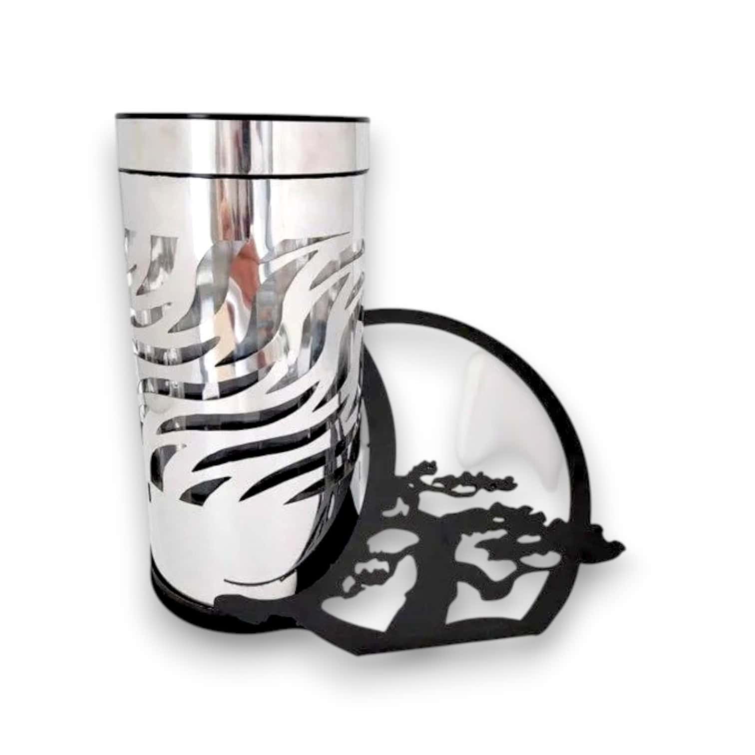 znicz-solaris-solar-metal-paris-bonsai-zniczonline.pl Znicz solarny BONSAI SOLARIS PARIS 23 cm silver