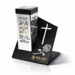 Znicz solarny PARIS II silver