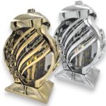 Znicz LED Rosa Lux 33x21 cm metalizowany z różą