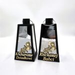 Latarenka LED 3D lustro 24 cm czarna 2xAA | Znicze Solaris