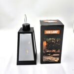 Latarenka LED 3D lustro 24 cm czarna 2xAA | Znicze Solaris - obrazek 2