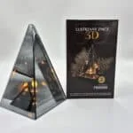Znicz 3D lustro piramida LED 20 cm