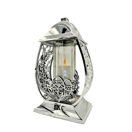 Znicz Wielkanocny Jajko Glamour silver