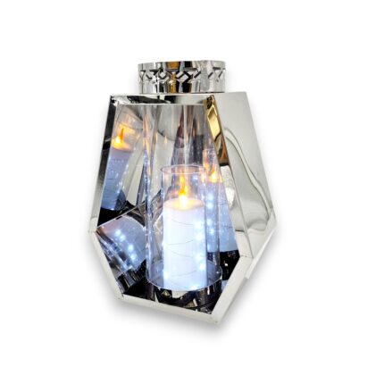 znicz romb 26 cm srebrny