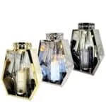 lampion nagrobny romb 26 cm metalowy