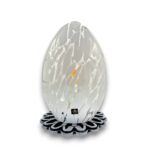 znicz wielkanocny jajko artystyczne lampion white
