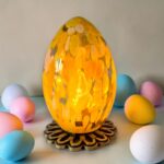 candel easter egss art lampion yellow