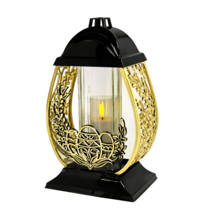 Znicz Wielkanocny Jajko Lux 32 cm złoty – lampion nagrobny Wielkanoc