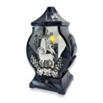 znicz LED baranek Alleluja srebrny OBELIX Mini