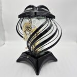 Znicz artystyczny 35 cm Solaris Serce Szarfa Róża - obrazek 6