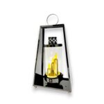 znicz metalowy trapez elegance 41 cm / grafit