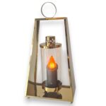 znicz metalowy trapez elegance 41 cm złoty