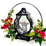 Znicz Kochanej Babci z kwiatami 2w1 – dekoracja nagrobna - obrazek 2