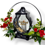 Znicz Kochanej Babci z kwiatami 2w1