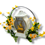 Kompozycja wielkanocna na grób z barankiem Alleluja 2w1 – led - obrazek 2