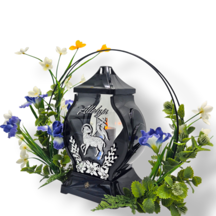 znicz wielkanocny dekoracja nagrobna blue