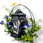 znicz wielkanocny dekoracja nagrobna srebrny