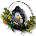 znicz kochanemu tacie z kwiatami