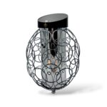 Ekskluzywny znicz solarny metalowy Solaris 26cm grafit