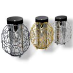 Ekskluzywny znicz solarny metalowy Solaris 26cm