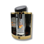 Znicz Nowoczesny 3D Solaris Łezka 25 cm lustrzany złoty