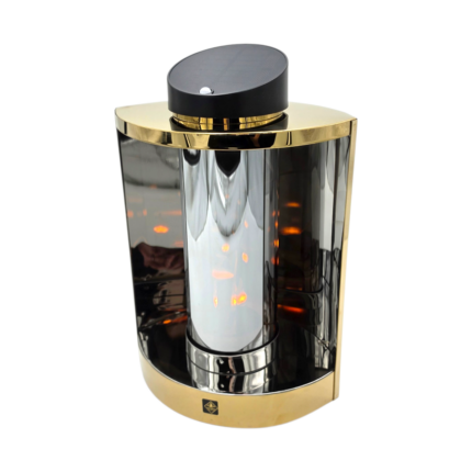 Duży znicz solarny 3D Solaris Łezka 35cm kapliczka złota