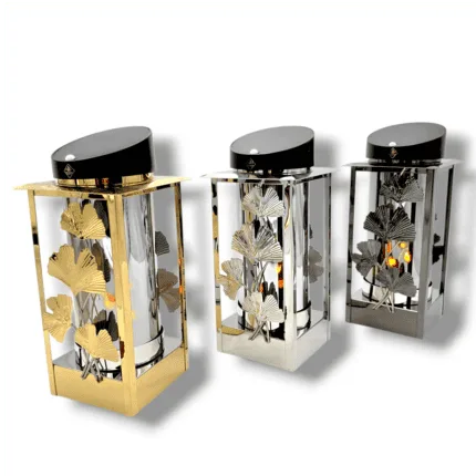 Znicz solarny elegancki lampion LUX 3D 27cm Solaris
