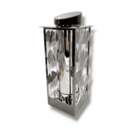 Znicz solarny lampion metalowy LUX 3D 37cm Solaris grafit