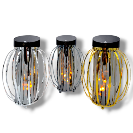 Znicz solarny metalowy Solaris Kula 3D