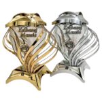 Lampion-Serce-dla-Mamy-Szarfa-zlota-srebro-Glamour-Solaris