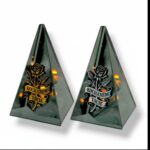 Znicz Piramida dla Taty złota LED 3D Solaris
