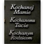 Znicz Rodzinny Serce 28cm z Dedykacją dla Rodziców - obrazek 10