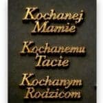 Znicz Rodzinny Serce 28cm z Dedykacją dla Rodziców - obrazek 11