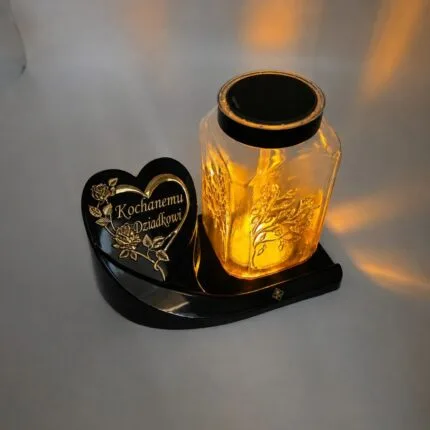 Znicz solarny drzewko pamięci Vestina Premium 24,5cm Dziadek