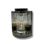 Znicz solarny łezka 25 cm z żółtą diodą LED