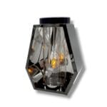 znicz solarny romb 26 cm grafitowy