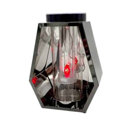 nowoczesny znicz solarny romb LED