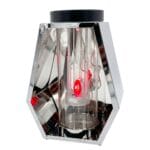 znicz solarny romb 35 cm srebrny Vestina LED