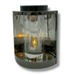 Znicz solarny Łezka grafit Metal 35 cm Vestina Premium LED