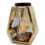znicz solarny romb 35 cm złoty Vestina Premium