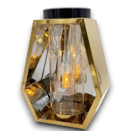 znicz solarny romb 35 cm złoty Vestina Premium