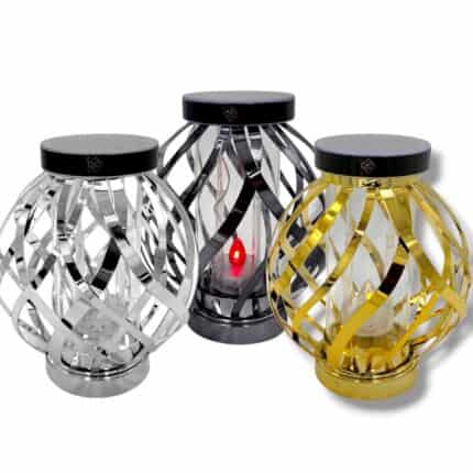 Lampion Kula Glamour 26 cm klasyczny lub solarny 2w1 zniczonline.pl
